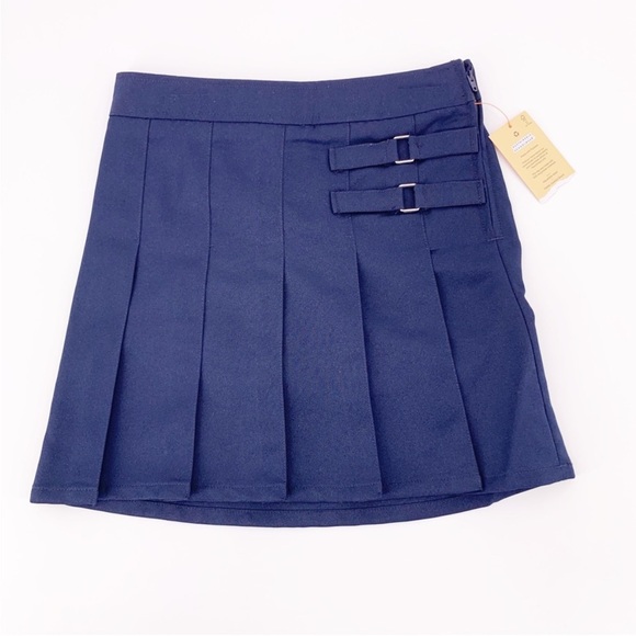 Navy Blue Pleated Skort School Uniform Sz 8 NWT - Picture 1 of 7
